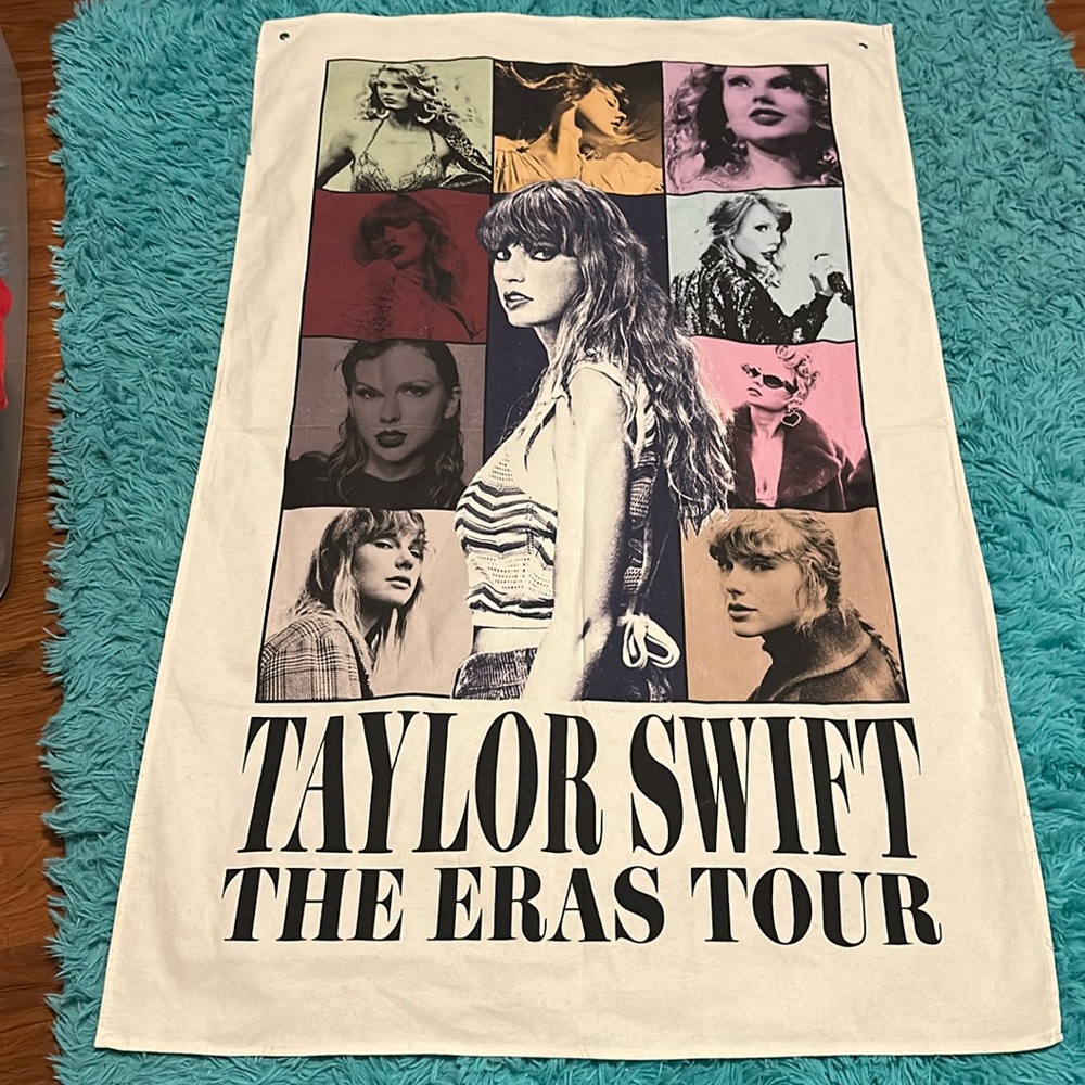Taylor Swift The Eras Tour Tapestry / Cloth Poster (Official Concert Merch) Rare